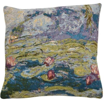 Monet Waterlilies I Tapestry Cushion - 46x46cm (18"x18")