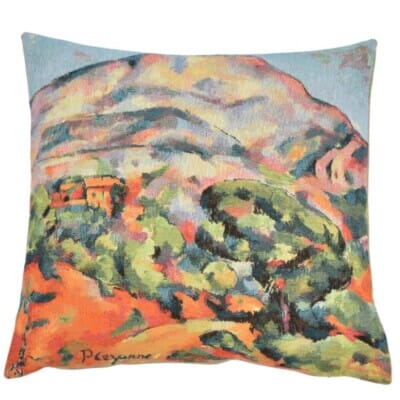 Mountains of Sainte-Victoire by Paul Cézanne Tapestry Cushion - 46x46cm (18"x18")