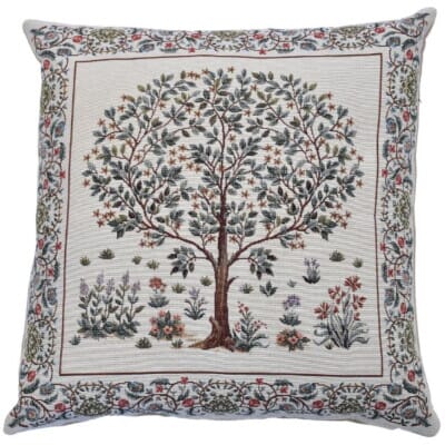 Morris Tree Cream Tapestry Cushion - 46x46cm (18"x18")