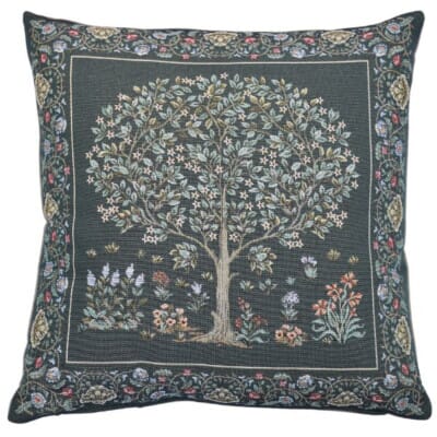 Morris Tree Green Tapestry Cushion - 46x46cm (18"x18")