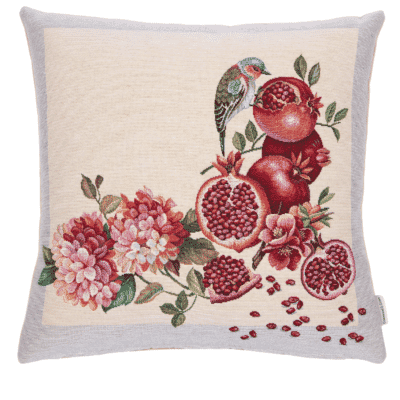 Pomegranate Feast Woven Cushion - 42x42cm (17"x17")