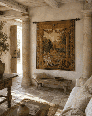 Chateau de Versailles Silkscreen Tapestry - 173 x 147 cm (5'8" x 4'7" ) - Requires Rod Size Size 4