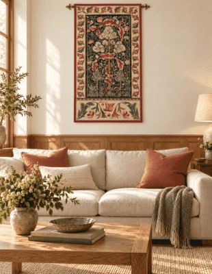 Acanthus Loom Woven Tapestry - 2 Sizes Available