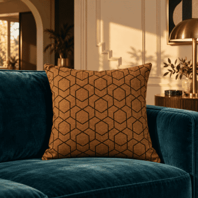 Deco Bronze Tapestry Cushion - 46x46cm (18"x18")