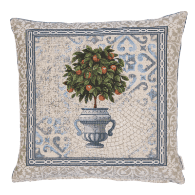 Orange Tree Woven Cushion - 42x42cm (17"x17")