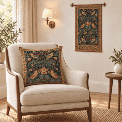 Strawberry Thief Classic Tapestry Cushion - 46x46cm (18"x18")