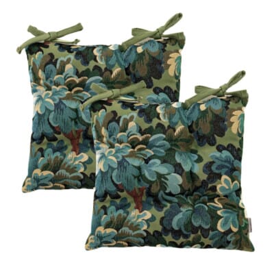 Verdure Woven Outdoor Seat Cushions - Set of 2 - 40 x 40 cm (16" x 16")