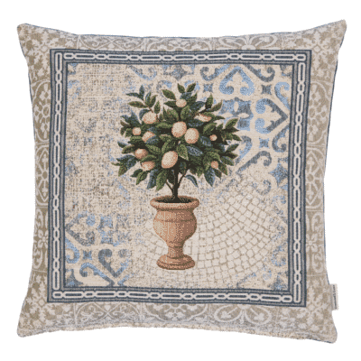 Lemon Tree Woven Cushion - 42x42cm (17"x17")