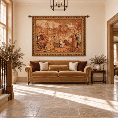 Decembre Silkscreen Tapestry - 2 Sizes Available - Save 50%