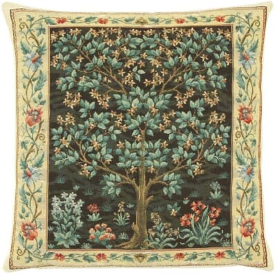 Tree of Life Dark Tapestry Cushion - 46x46cm (18"x18")