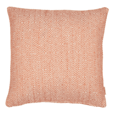 Terracotta Diamond Woven Cushion - 42x42cm (17"x17")
