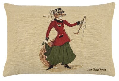 Lady Fenella Fox Cushion with Feather Filler - 33x46cm (13"x18")