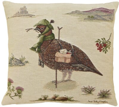 Henry Grouse the Stalker Tapestry Cushion - 46x46cm (18"x18")