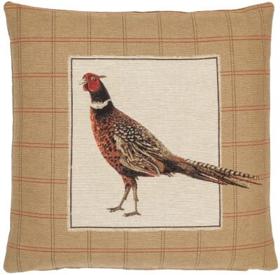 Strutting Pheasant Right Tapestry Cushion - 46x46cm (18"x18")