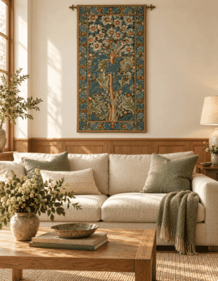 The Woodpecker Loom Woven Tapestry - 2 Sizes Available