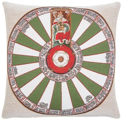 The Round Table (Winchester) Tapestry Cushion - 46x46cm (18"x18") - Last Piece Remaining!