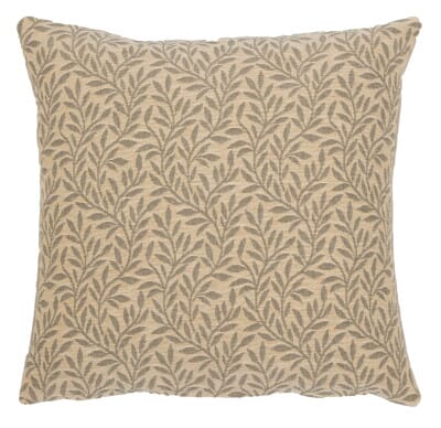 Lily Leaves Cushion with Feather Filler - 33x33cm (13"x13")