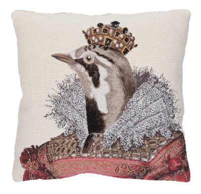 Elizabeth Tapestry Cushion with Feather Filler - 46x46cm (18"x18") - Last Piece Remaining!