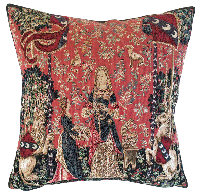 Lady & Unicorn Smell Tapestry Cushion - 46x46cm (18"x18")