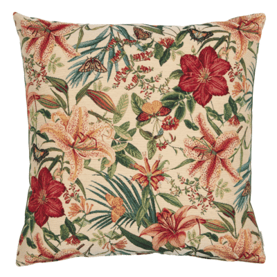 Exotic Garden Woven Cushion with Fibre Filler - 55x55cm (22"x22")