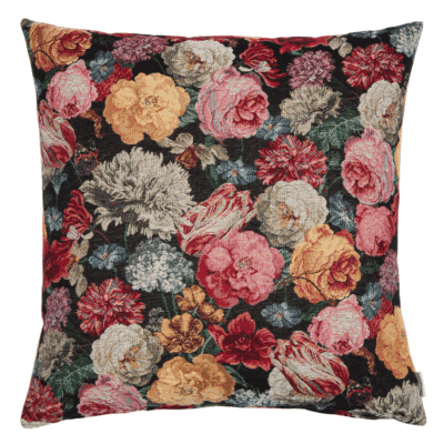 Summer Blooms Woven Cushion with Fibre Filler - 55x55cm (22"x22")
