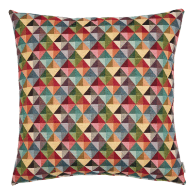 Geometric Diamonds Woven Cushion with Fibre Filler - 55x55cm (22"x22")