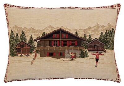 Nordic Lodge Cushion with Feather Filler - 33x46cm (13"x18")