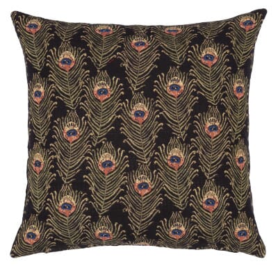 Peacock Feathers Tapestry Cushion - 46x46cm (18"x18")