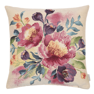Blushing Blooms Woven Cushion - 42x42cm (17"x17")