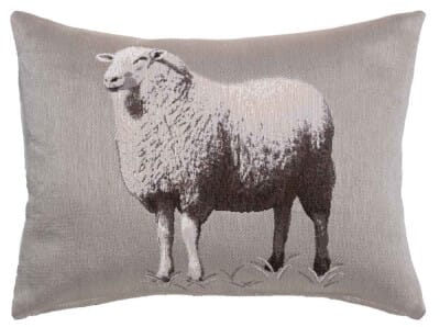 Sheep Country Linen Tapestry Cushion - 33x46cm (13"x18") - Last 2 pcs remaining!
