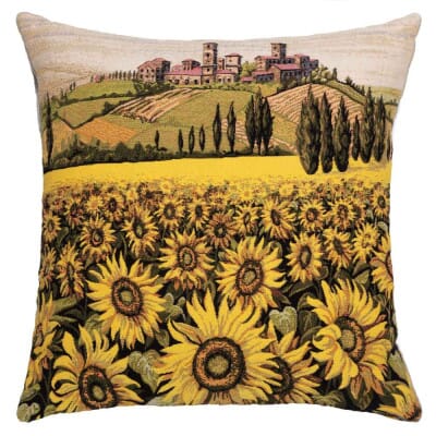 Sunflowers of Tuscany Cushion with filler - 46x46cm (18"x18")