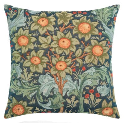 Orchard Blue Tapestry Cushion - 46 x 46cm