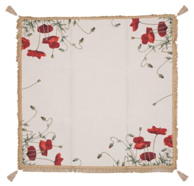 Wild Poppies Tapestry Throw - 140 x 140cm (55" x 55")