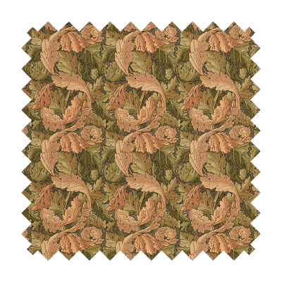 Acanthus Leaf Gold Tapestry Fabric