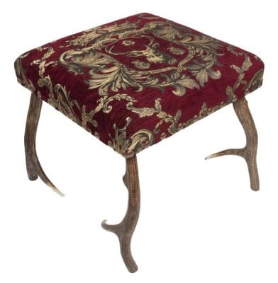 Regal Stag Red Antler Stool