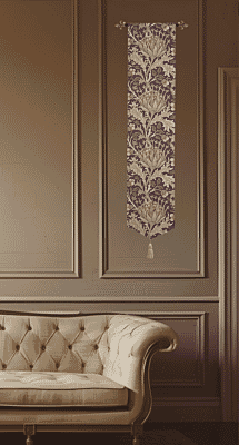 Artichoke Tapestry Banner - 160 x 32cm (63" x 13") - Requires Rod Size 1