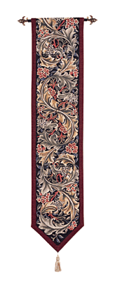 Acanthus Burgundy Tapestry Banner - 160 x 32cm (63" x 13") - Requires Rod Size 1 - Last Piece Remaining!