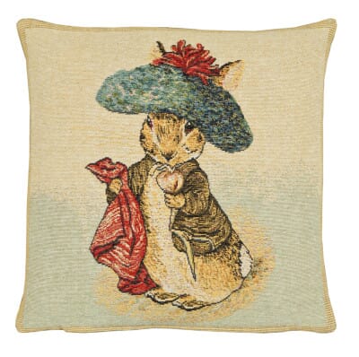Benjamin Bunny Tapestry Cushion with Fibre Filler - 33x33cm (13"x13")