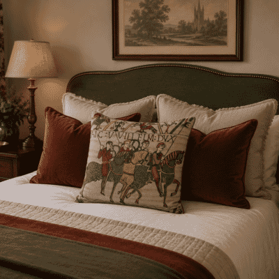 Bayeux Cavalry Tapestry Cushion - 46x46cm (18"x18")