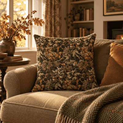 Verdure Walnut Tapestry Cushion - 46x46cm (18"x18")