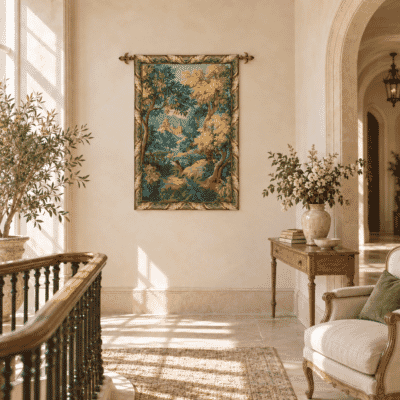 Verdure Chateau Loom Woven Tapestry - 135 x 95 cm (4'5" x 3'1") - Requires Rod Size 3