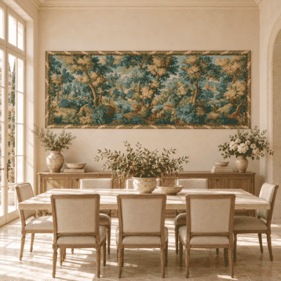 Verdure Balmoral Loom Woven Tapestry - 135 x 365 cm (4'5" x 12'0") - Requires Concealed Wooden Batten