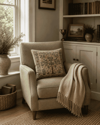Tree of Life Light Tapestry Cushion - 46x46cm (18"x18")