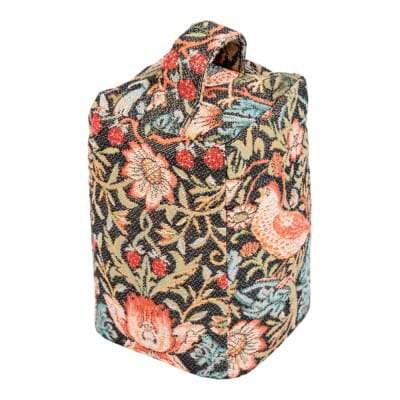 Strawberry Thief Charcoal Tapestry Doorstop