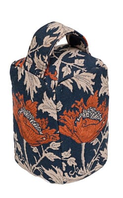 Anemone Blue Rust Tapestry Doorstop