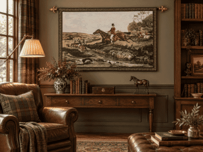 Full Cry Loom Woven Tapestry - 85 x 125 cm (2'8" x 4'1") - Requires Rod Size 3