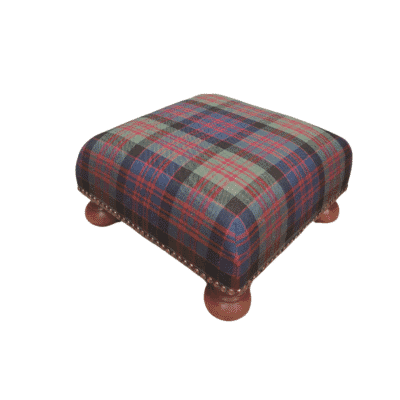 Scottish Tartan Wool Tapestry Footstool