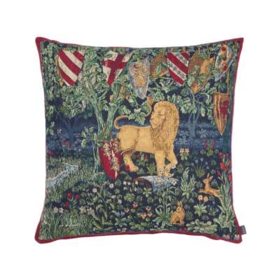 Heraldic Lion Tapestry Cushion - 46x46cm (18"x18")