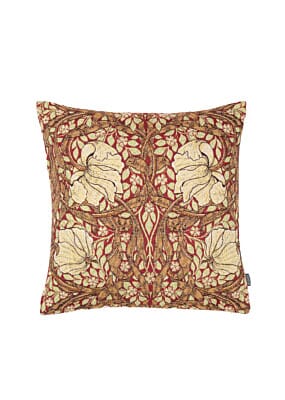 Pimpernel Rust Tapestry Cushion with Feather Filler - 33x33cm (13"x13")