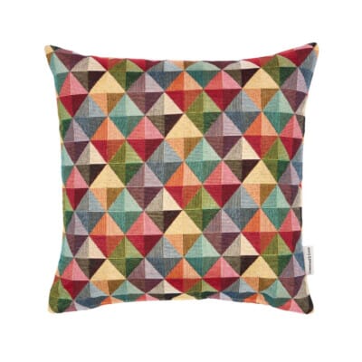 Geometric Diamonds Woven Cushion - 30x30cm (12"x12")
